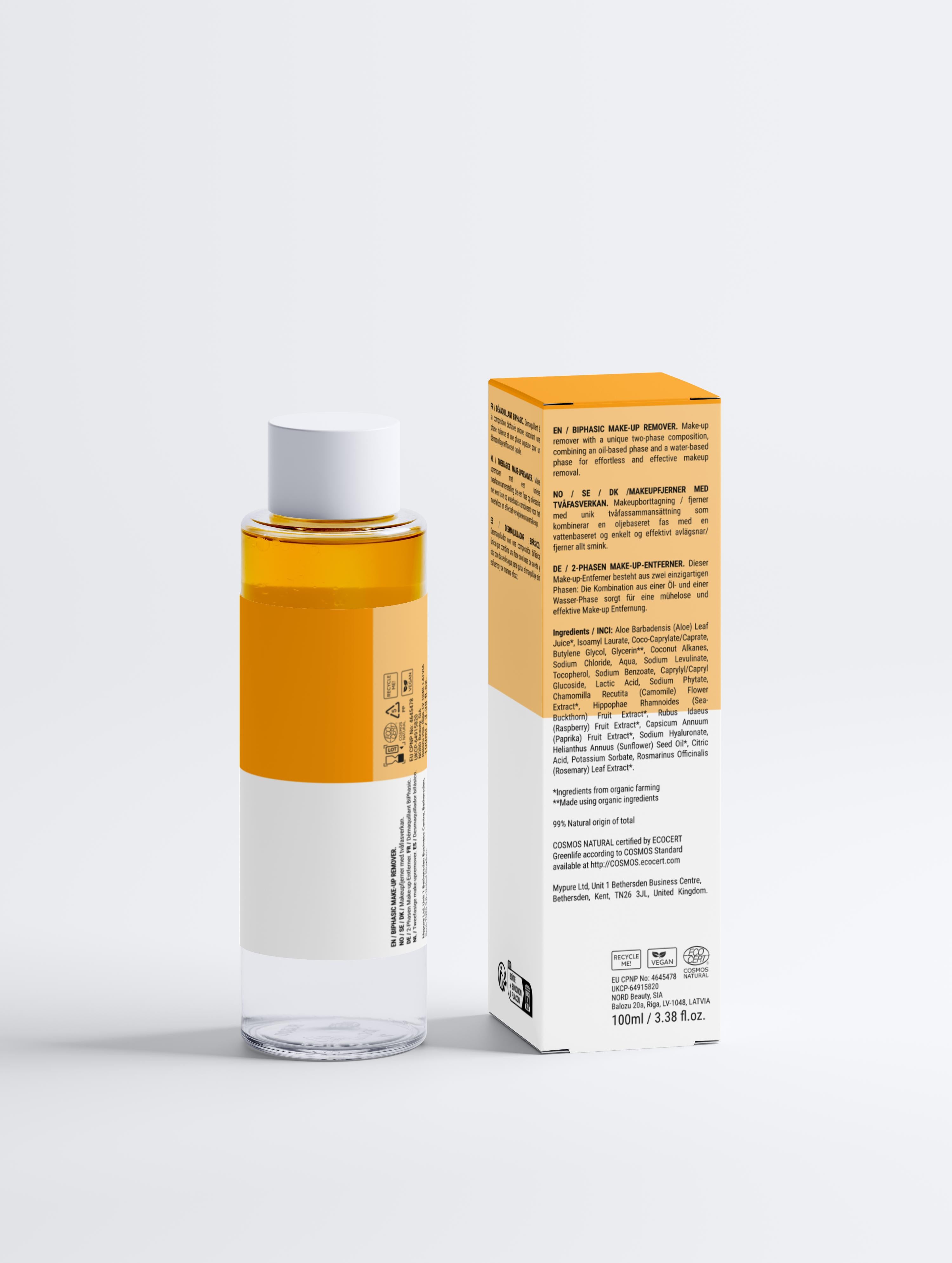 BiPhasic Make-up Remover – Démaquillant Biphasé sans parfum